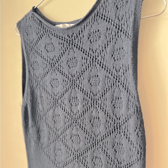 Knitted dress - dark blue - Picture 3 of 3